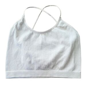 Colsie Soft Camie Bra Ribbed Cream Size Large